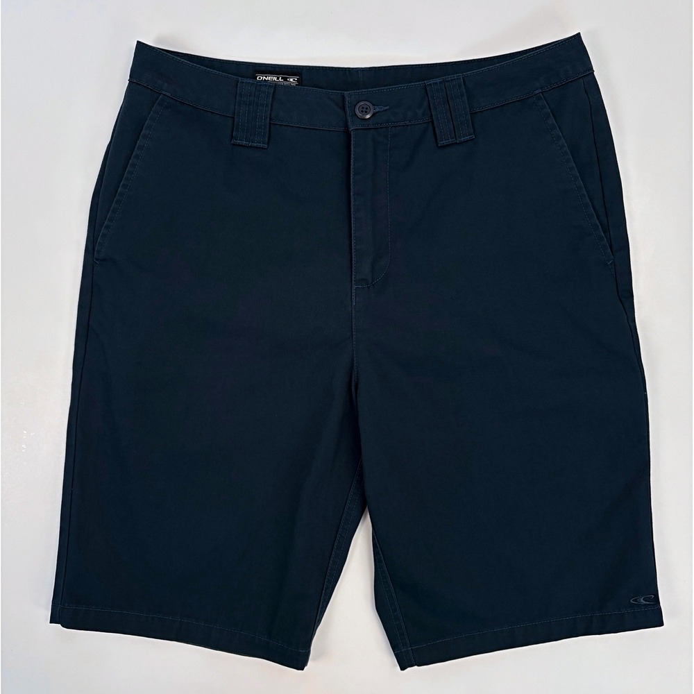 O'Neill Contact Walk Shorts 32 Indigo Navy Worker Twill Chino Surf 22" Outseam
